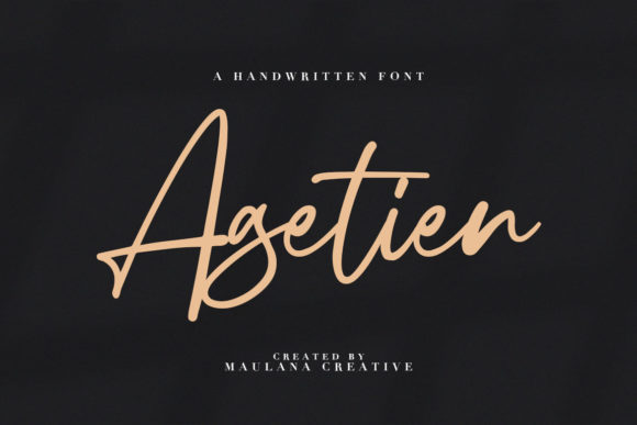 Agetien: A Playful Handwritten Font