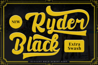 Black Ryder Font for Web Design