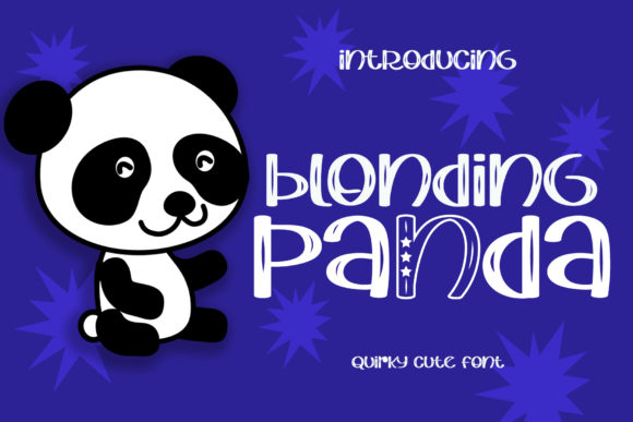Blonding Panda: A Cutesy Typeface for Editorial Design