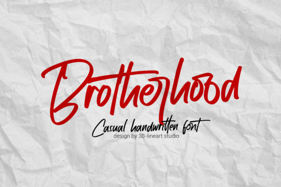 Brotherhood Font: Bold and Playful