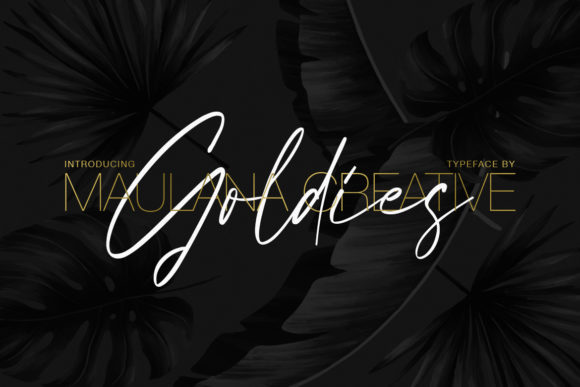 Goldies Signature: A Stylish Script Font