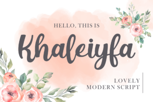 Khaleiyfa: A Script Font for Creative Makers