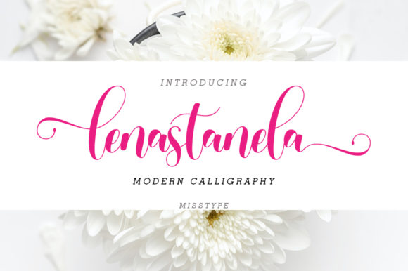 Lenastanela: A Script Font for Web Design