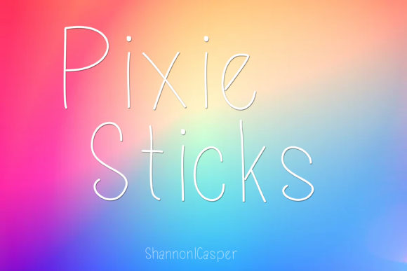 Pixie Sticks: Quirky Script Font
