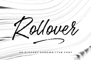 Rollover Font: Bold Script for Crafters