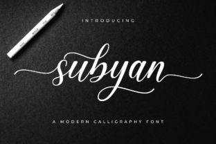 Subyan: A Stylish Script Font